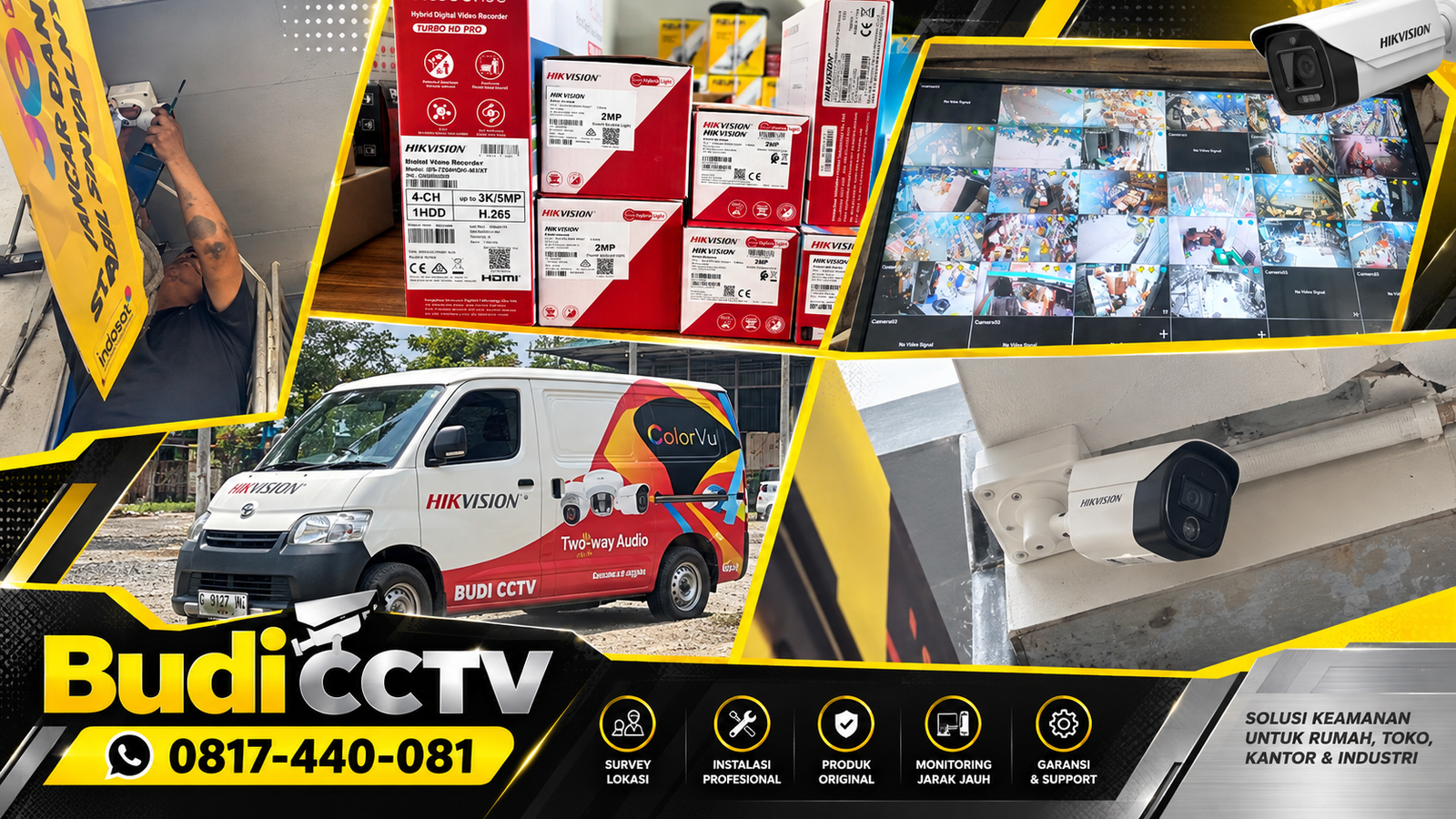 Instalasi CCTV Hikvision di Batang untuk Gudang, Sistem Pengawasan yang Menyeluruh
